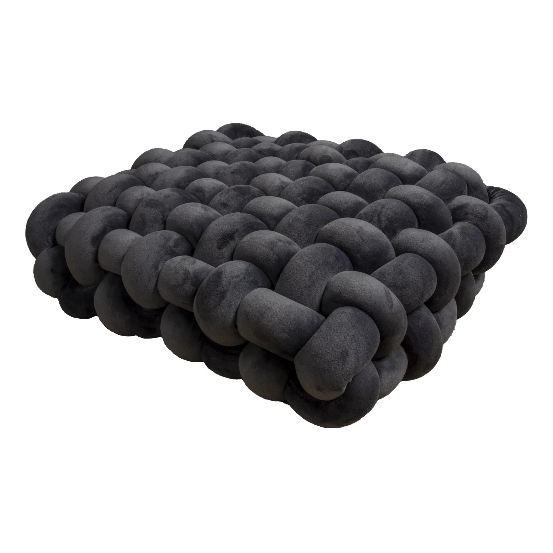 Chunky Woven Knot Cushion by Bowlift