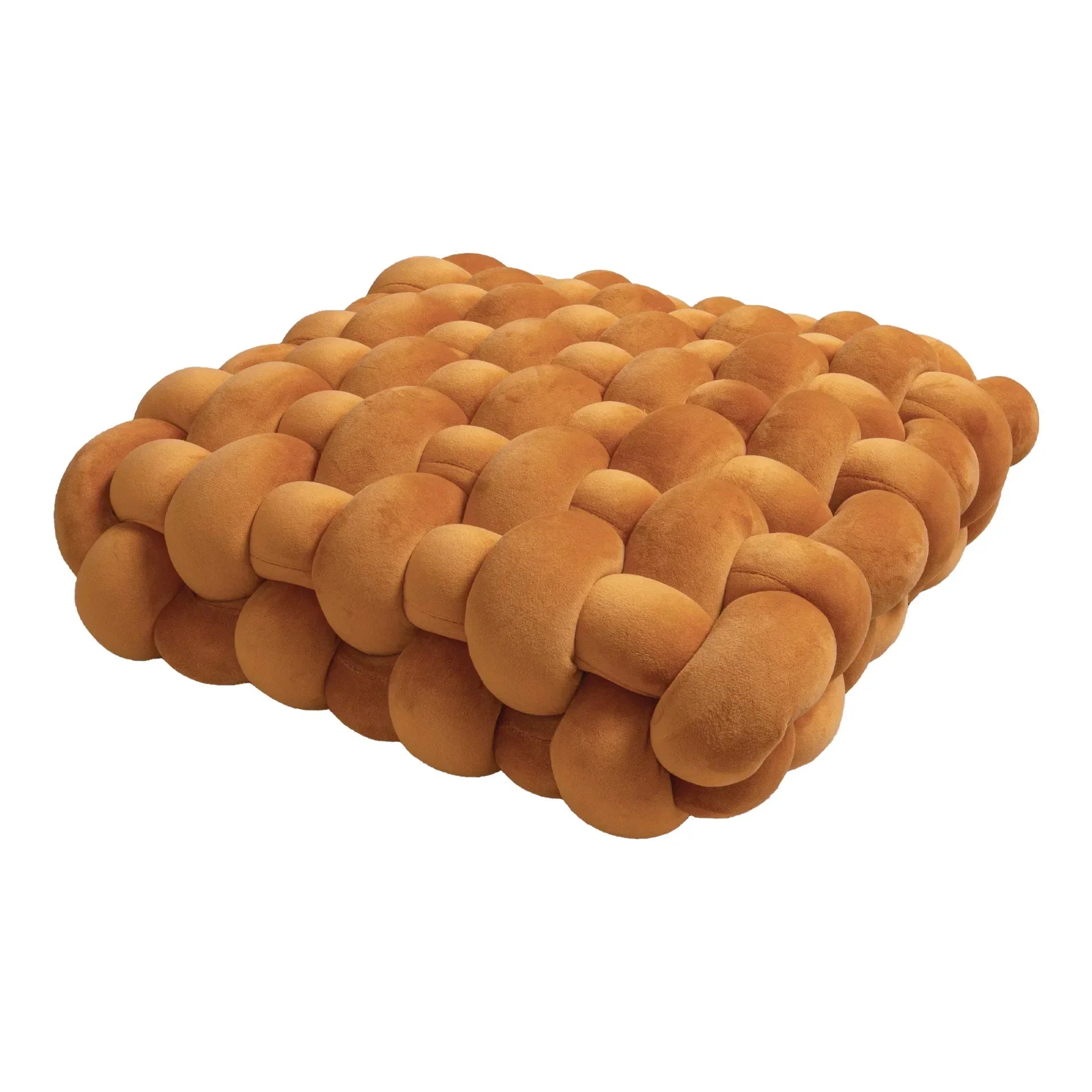 Chunky Woven Knot Cushion by Bowlift