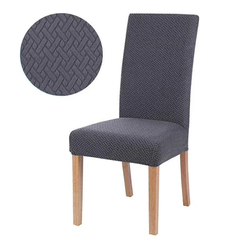 Chair Cover Velvona | Elastic & Thick Padded | Jacquard Stretch Cover | Washable & Wrinkle-Free by BowLift