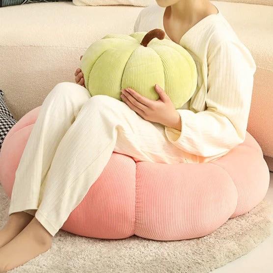 Fluffy Pumpkin Cushion by Bowlift