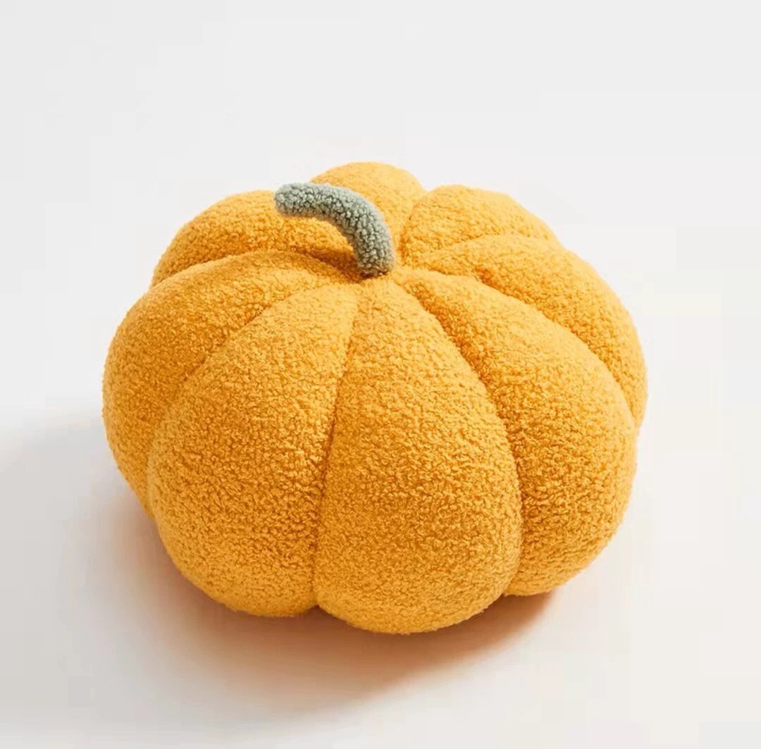 Fluffy Pumpkin Cushion by Bowlift