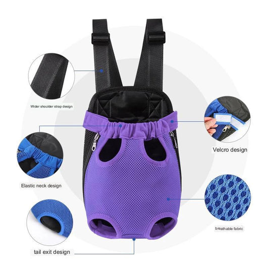 Breathable Mesh Pet Journey Carrier Backpack by BowLift