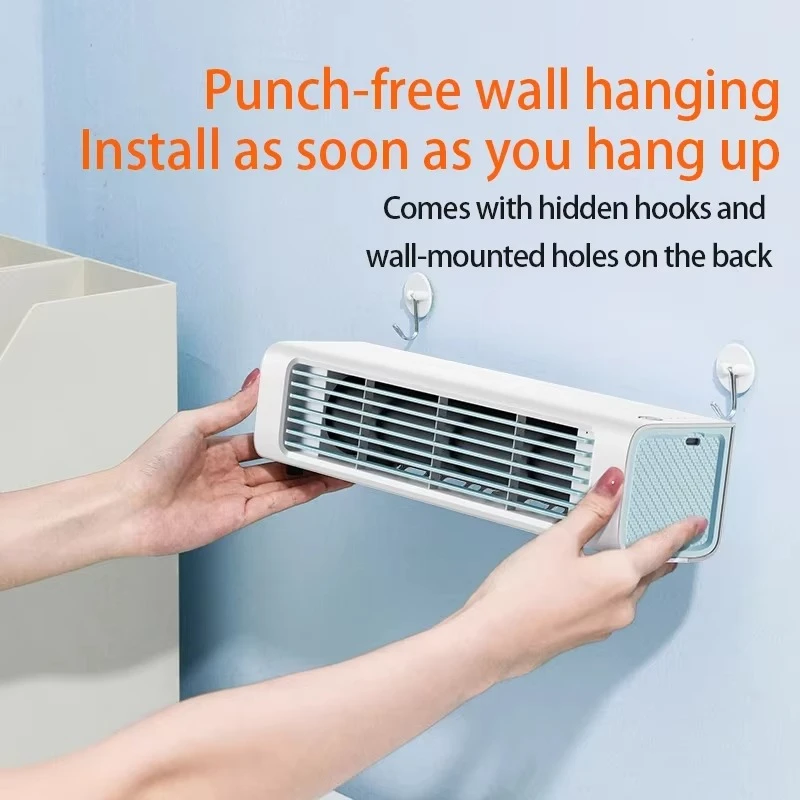 Ultra-Quiet Wall-Mounted Bladeless Fan - Powerful & Compact Air Cooler for Home and Office by BowLift