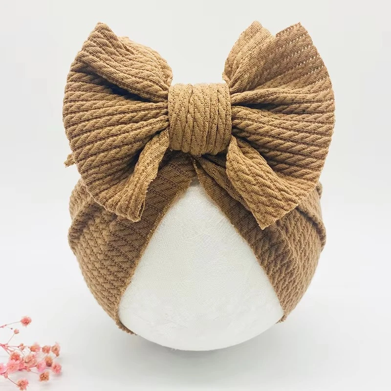 Cozy Knotted Baby Beanie with Bow Headband by BowLift