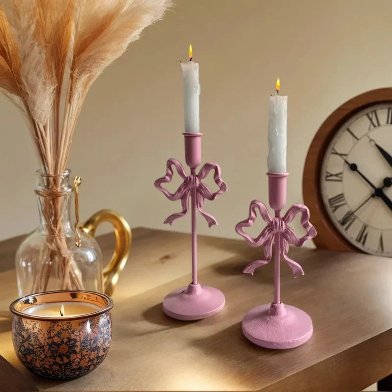 French Wrought Iron Candle Holder by Bowlift