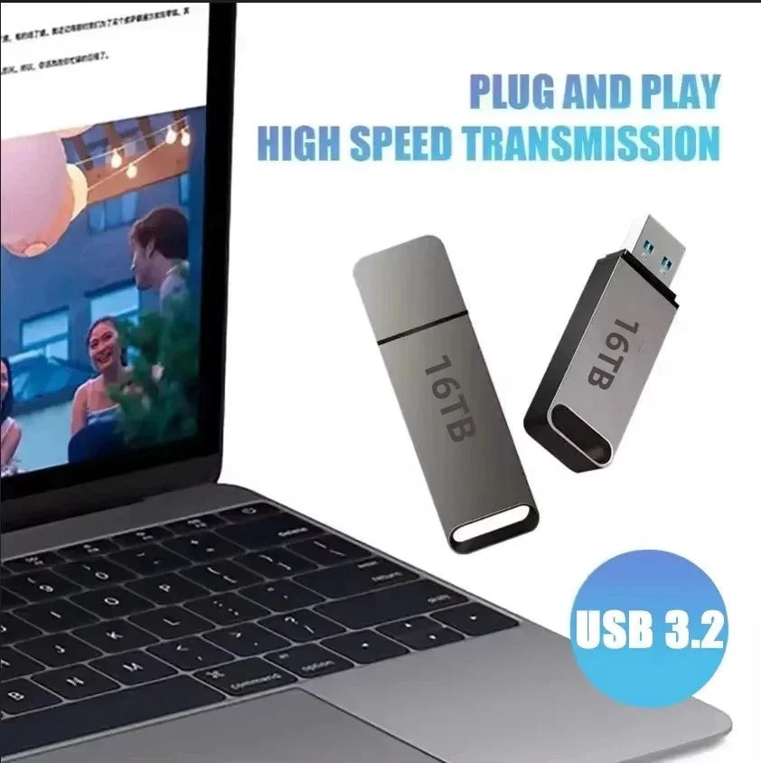 USB 3.2 Flash Drive | High-Speed, Durable Metal Housing & Waterproof for Windows and Mac OS by BowLift
