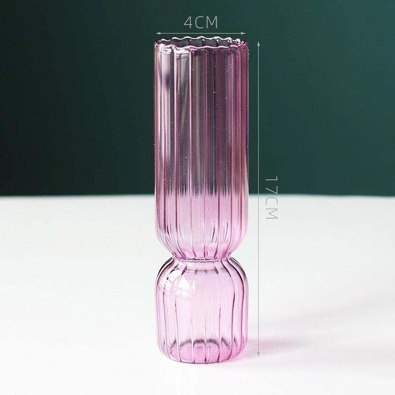 Scallop Cylinder Glass Vase by Bowlift