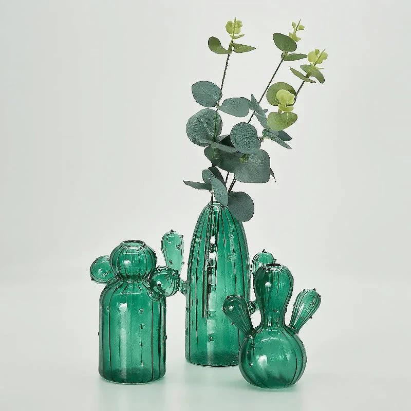 Cactus Glass Vase by Bowlift