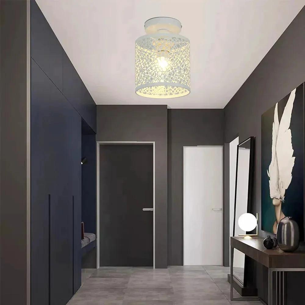 Industrial Loft Lamp with Open Frame in Vintage Style Bowlift by Bowlift