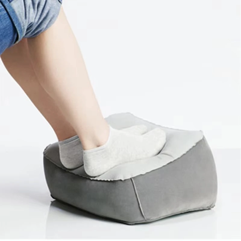 Inflatable Footrest Pillow - Leg Support Cushion for Travel, Office & Home by BowLift