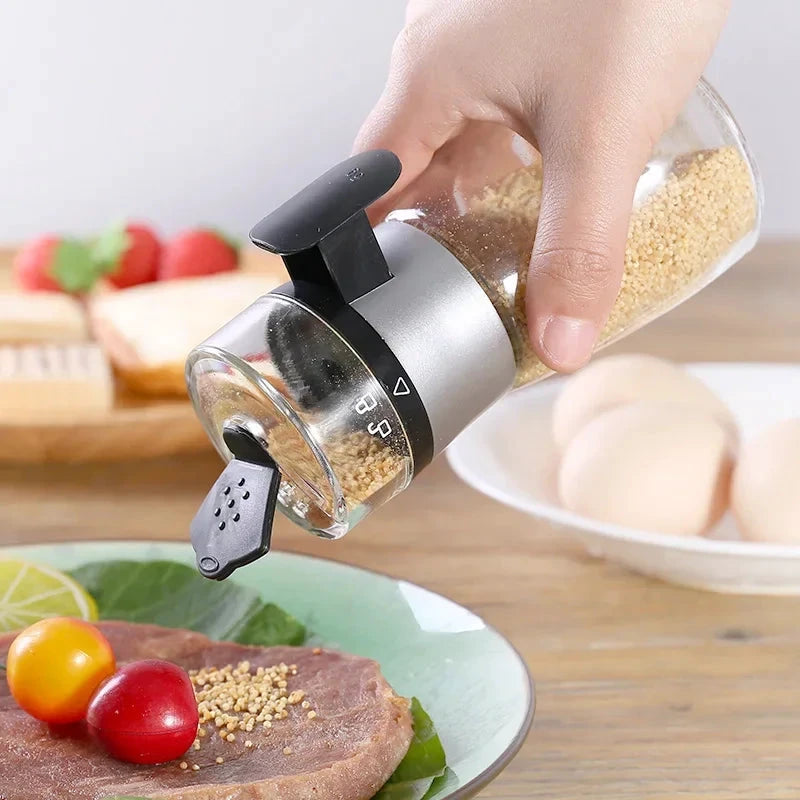 Push salt dispenser precise portions and elegant appearance by BowLift