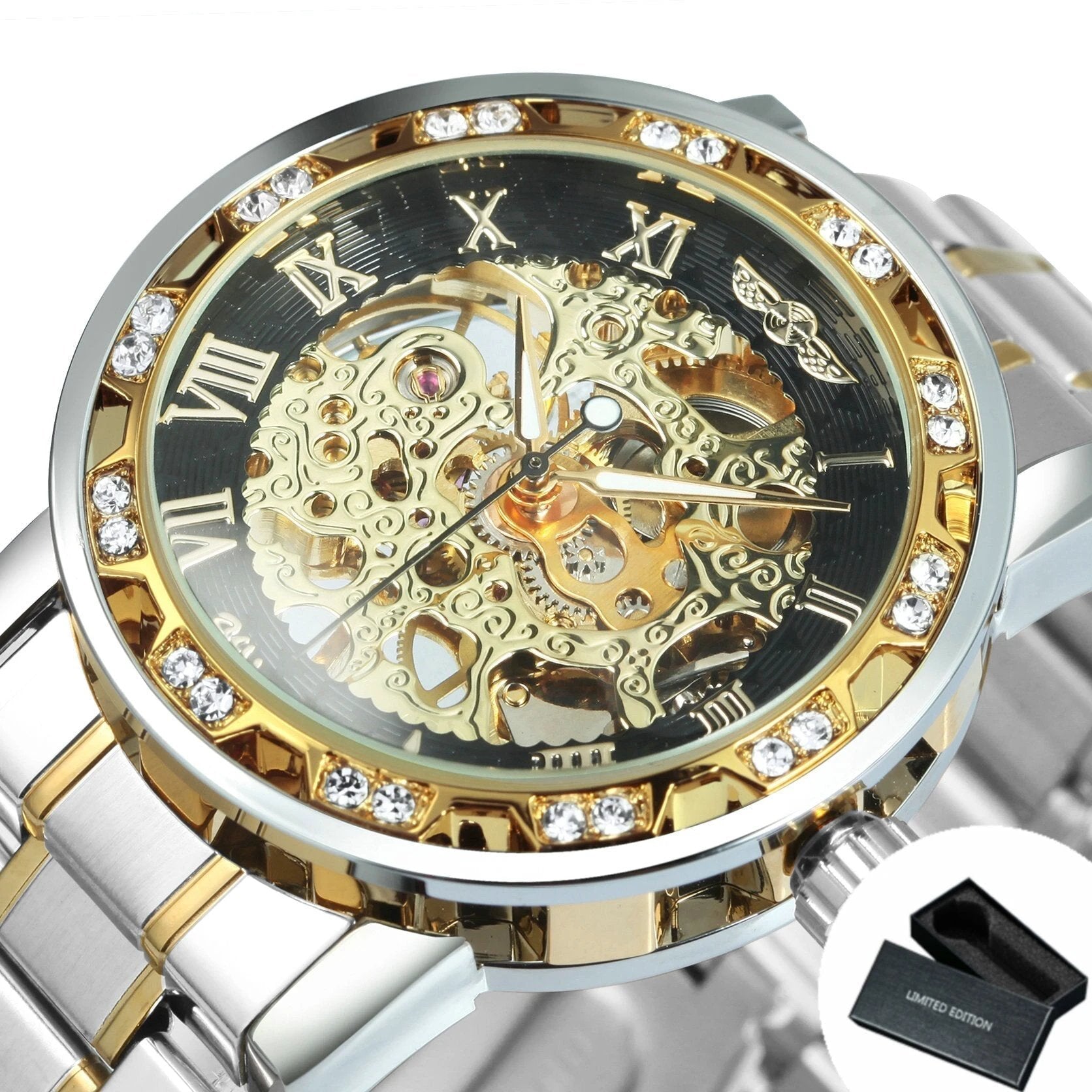 Luminous Mechanical Titan Skeleton Watch by BowLift