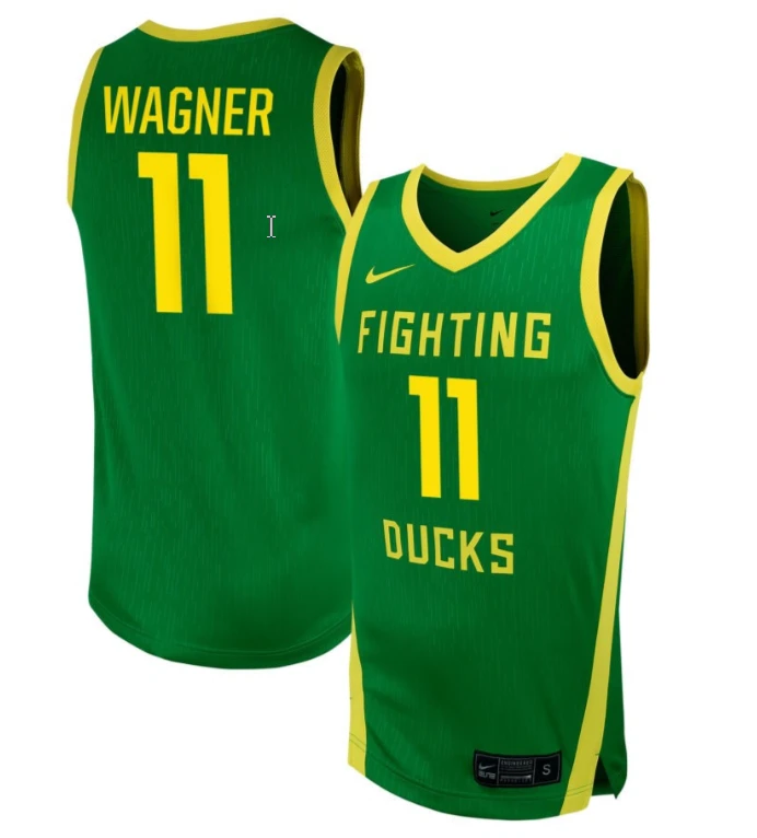Samantha Wagner Jersey #11 Oregon Ducks NIL Basketball Green by My store basketball