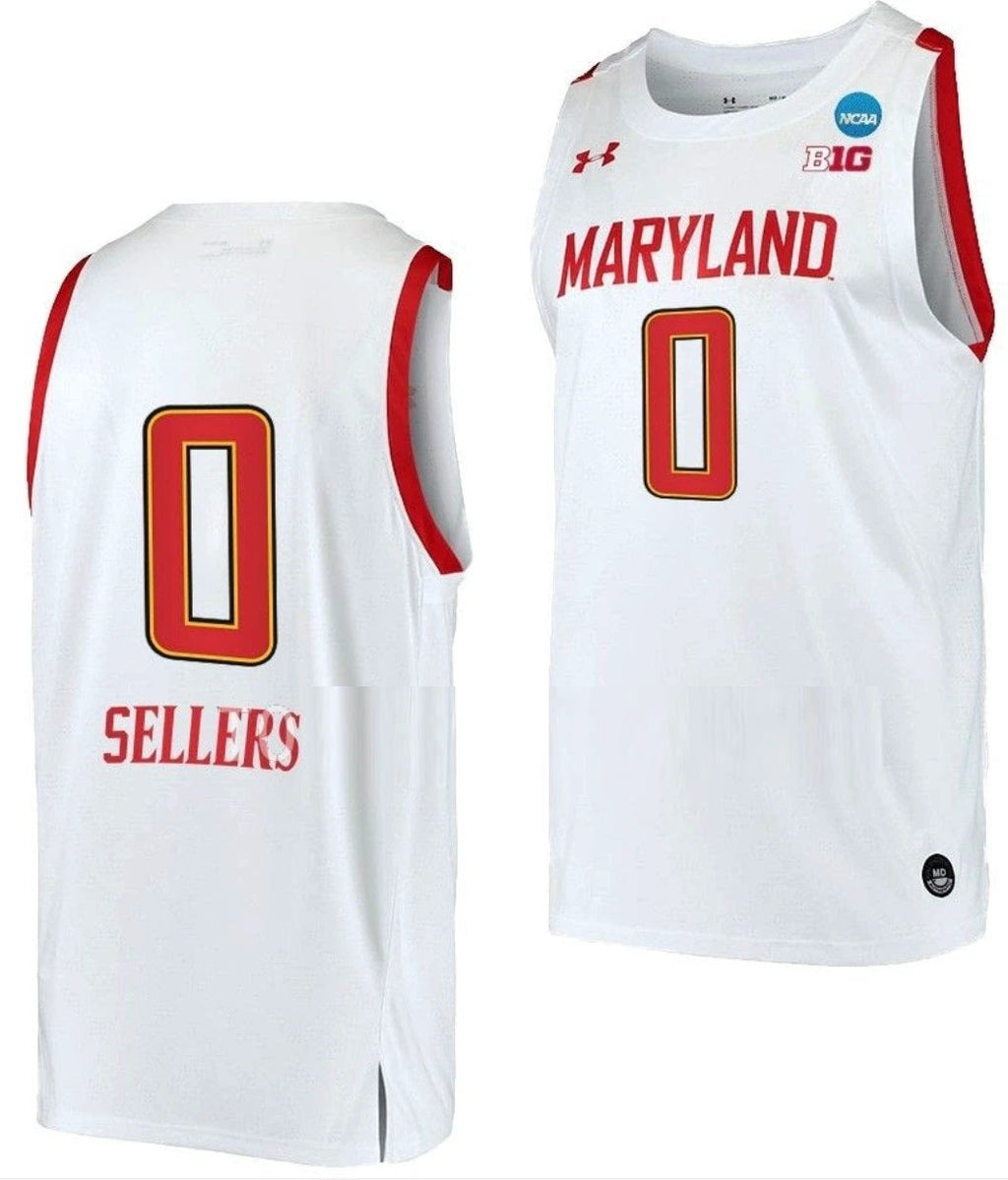 Shyanne Sellers Jersey Maryland Terrapins College Basketball 2023 NCAA March Madness White #0 by My store basketball