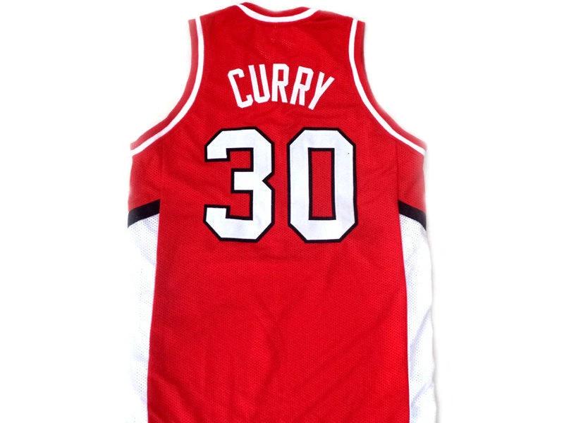 Stephen Curry Jersey #30 Davidson College Wildcats New Basketball Red (Copy) by My store basketball