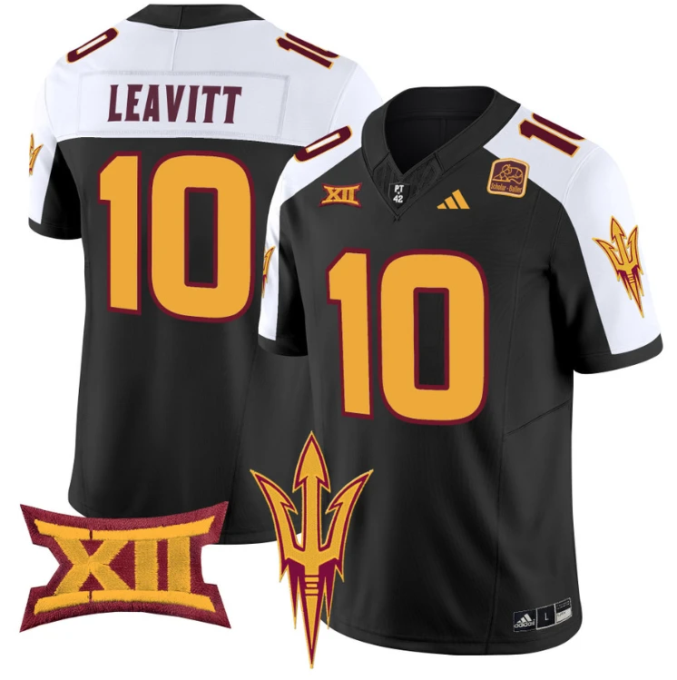 Sam Leavitt Jersey #10 Arizona State Sun Devils Vapor Limited College Football Black Alternate by My Store