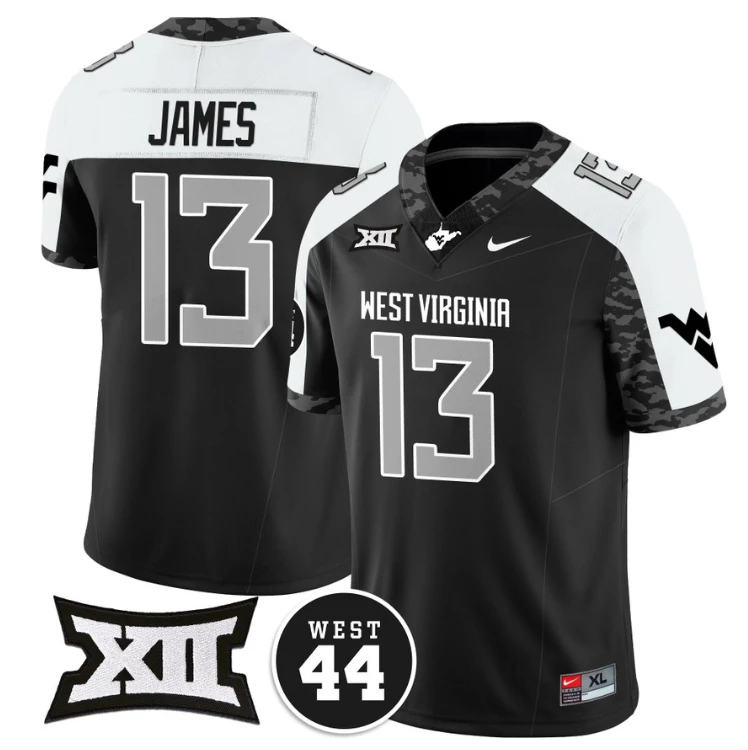 Sam James Jersey #13 West Virginia Mountaineers 2024 Vapor Limited Football Honor Jerry West Stitched Alternate by My Store
