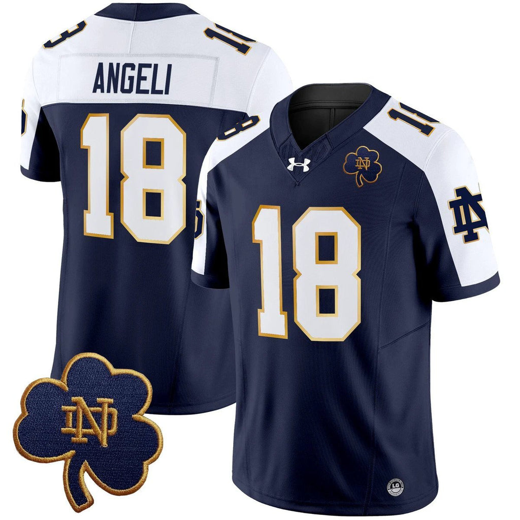 Steve Angeli Jersey #18 Notre Dame 2025 Vapor Limited V3 Stitched Alter by My Store NCAA Football Jerseys