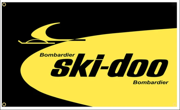 Ski Doo Killer Bee Snowmobile Flag-3x5 FT Banner-100% polyester-2 Metal Grommets by flagsshop