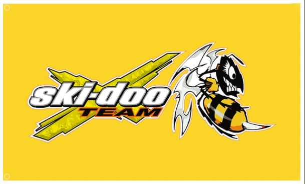 Ski Doo Killer Bee Snowmobile Flag-3x5 FT Banner-100% polyester-2 Metal Grommets by flagsshop