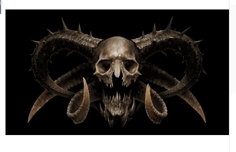 Skull Flag-3x5FT Banner-100% polyester by flagsshop