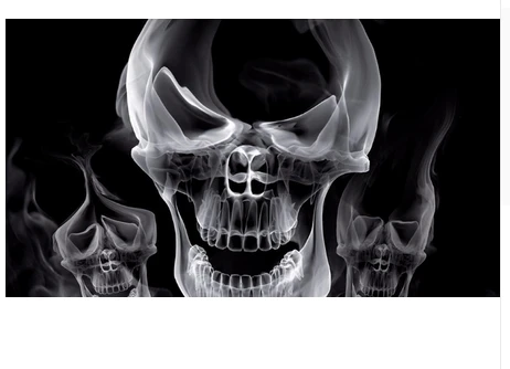 Skull Flag-3x5FT Banner-100% polyester by flagsshop