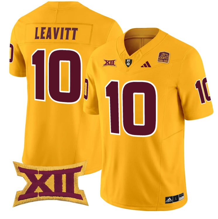 Sam Leavitt Jersey #10 Arizona State Sun Devils Vapor Limited College Football Gold by My Store