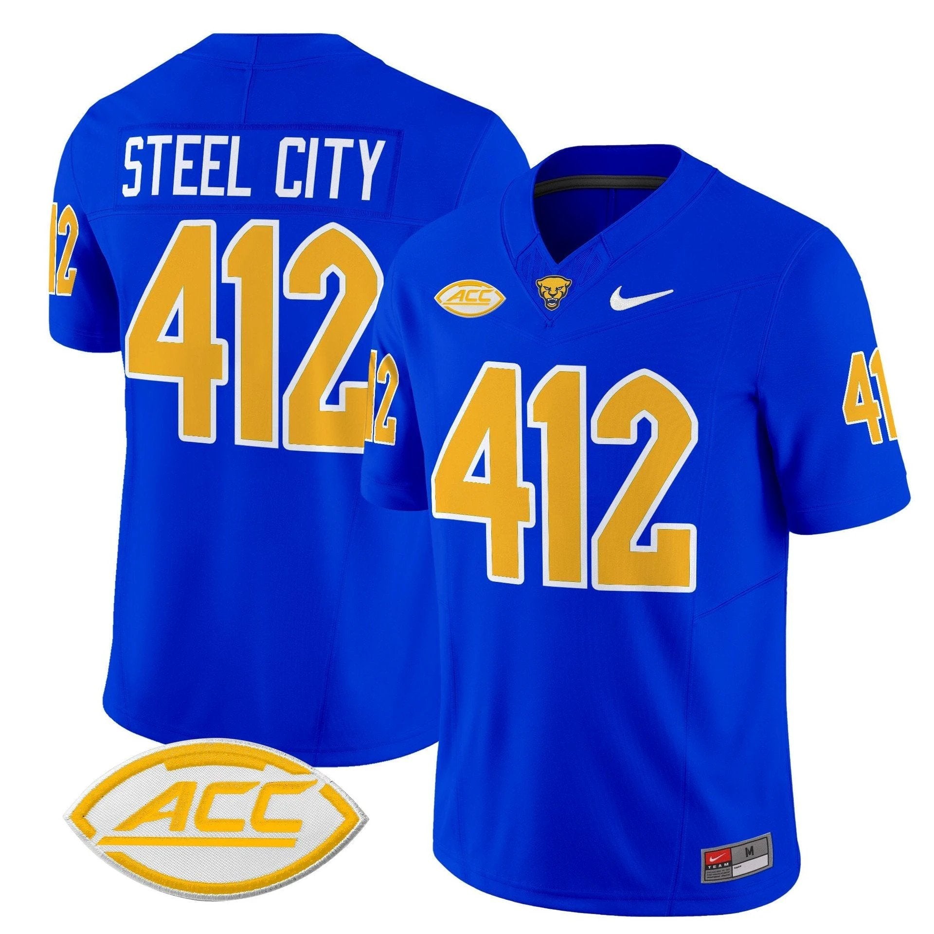 Steel City Jersey #412 Pittsburgh Panthers 2025 Limited Stitched Royal by My Store