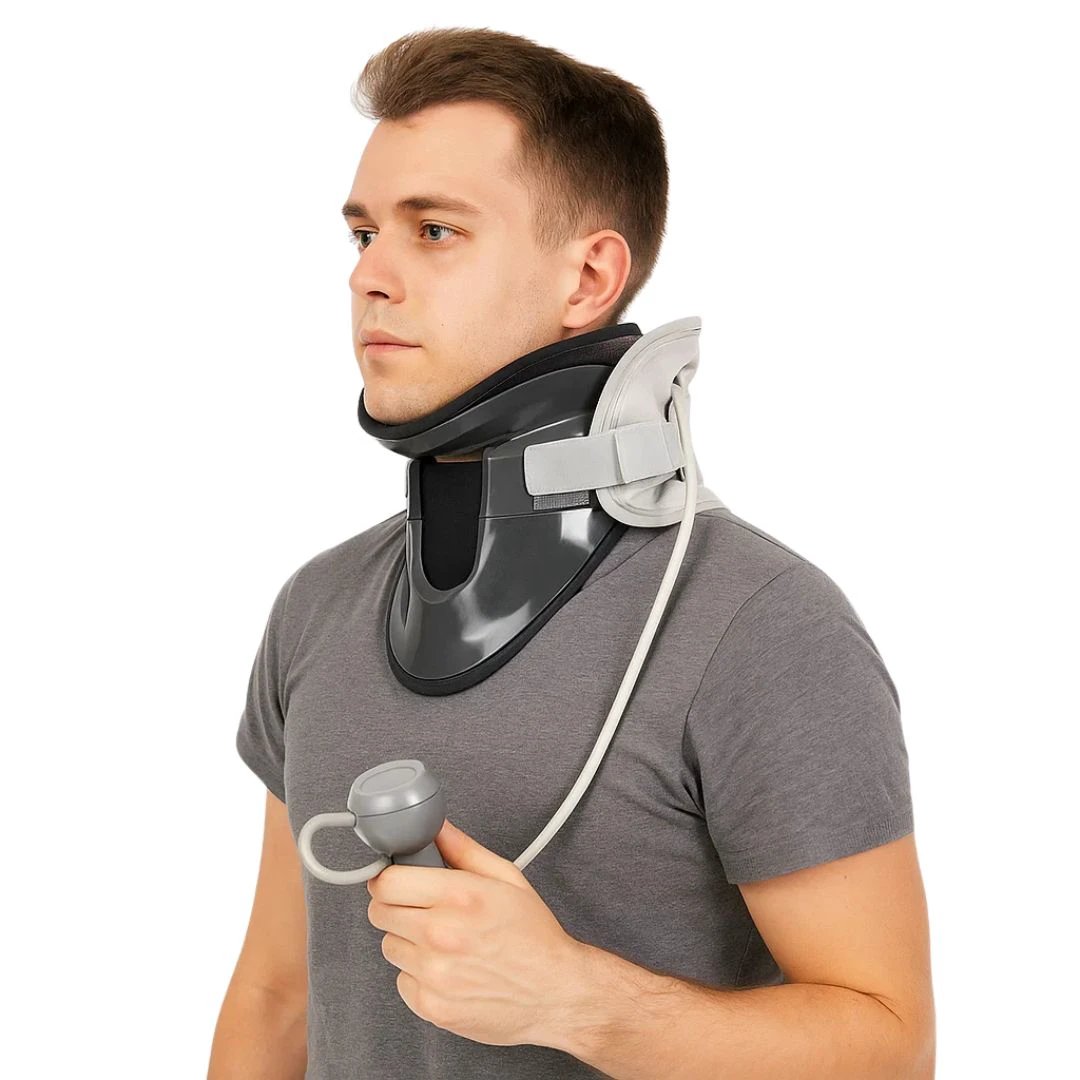 SpineEase | Neck Traction Collar – Cervical Retractor for Spinal Decompression, Nerve & Posture Support – Neck Pain Relief Aid Bowlift by Bowlift