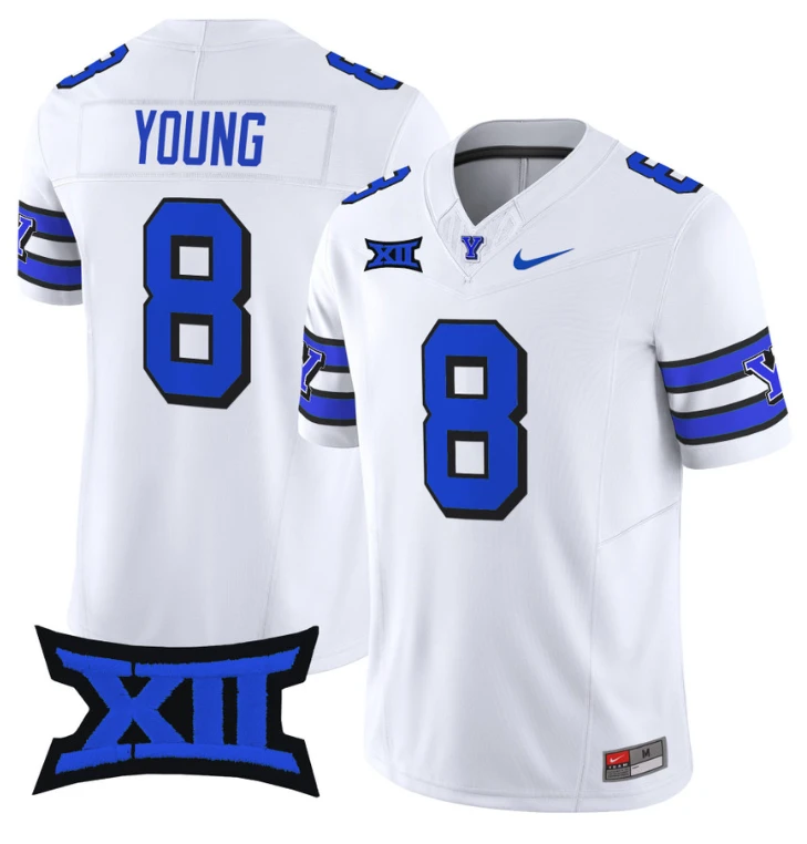 Steve Young Jersey #8 BYU Cougars Vapor Limited College Football Stitched 1996 Throwback by My Store