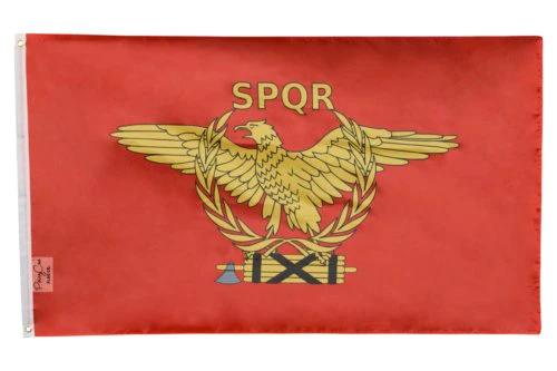 SPQR IXI 3x5 FT Banner Large Flag Roman Garage Man Cave Indoor Outdoor by flagsjustdoit