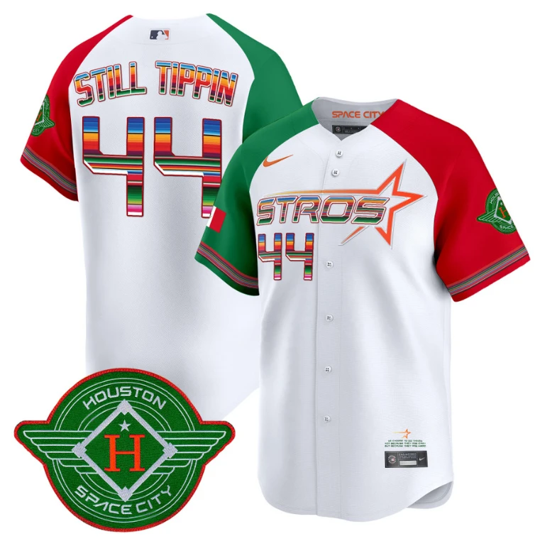 Still Tippin Jersey #44 Astros 2025 City Connect Mexico Vapor Premier Limited Stitched Alternate by My Store