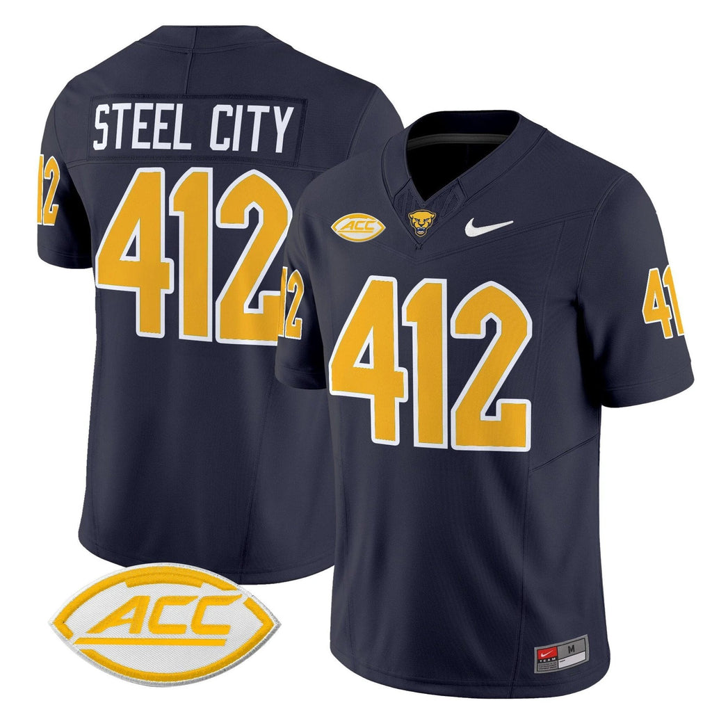 Steel City Jersey #412 Pittsburgh Panthers 2025 Limited Stitched Navy by My Store