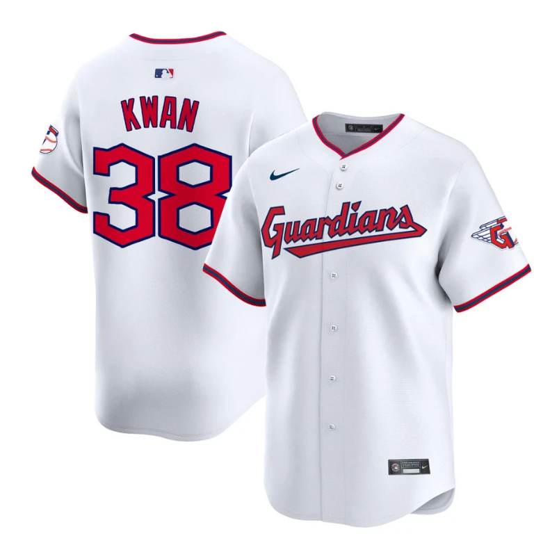 Steven Kwan Jersey #38 Cleveland Guardians 2025 Vapor Premier Limited All Stitched White by My Store