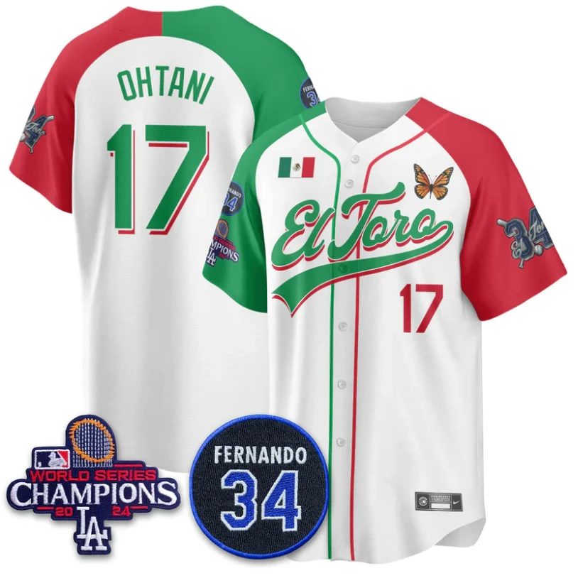 Shohei Ohtani Jersey #17 Dodgers Mexican El Toro For 34 Stitched Alternate by My Store