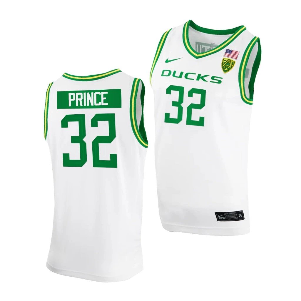 Sedona Prince Jersey Oregon Ducks College Basketball NCAA eligibility Jersey 2023 WNBA Draft White #32 by My store basketball