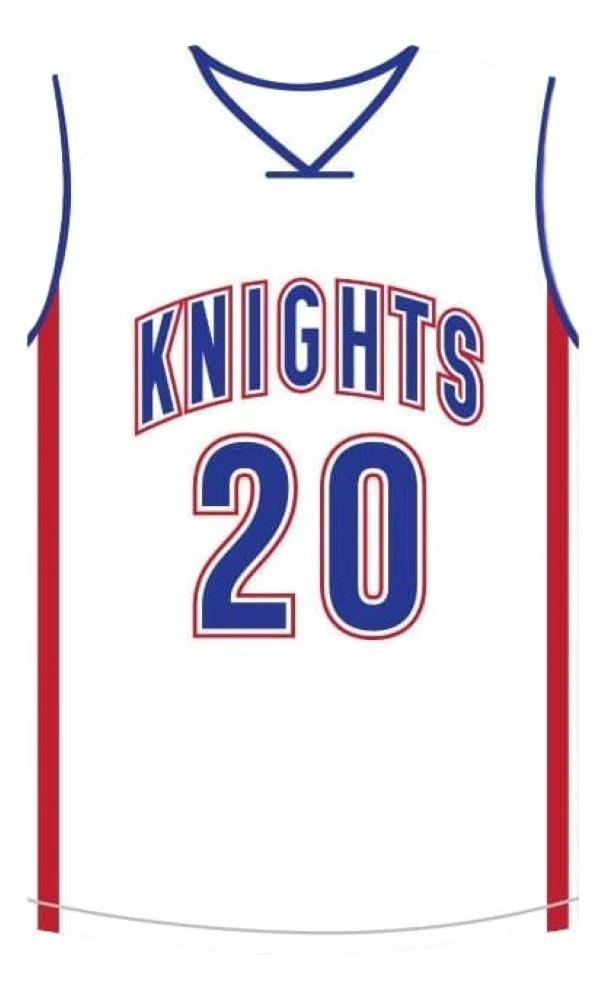 Stephen Curry Jersey #20 Knights High School New Basketball White by My store basketball