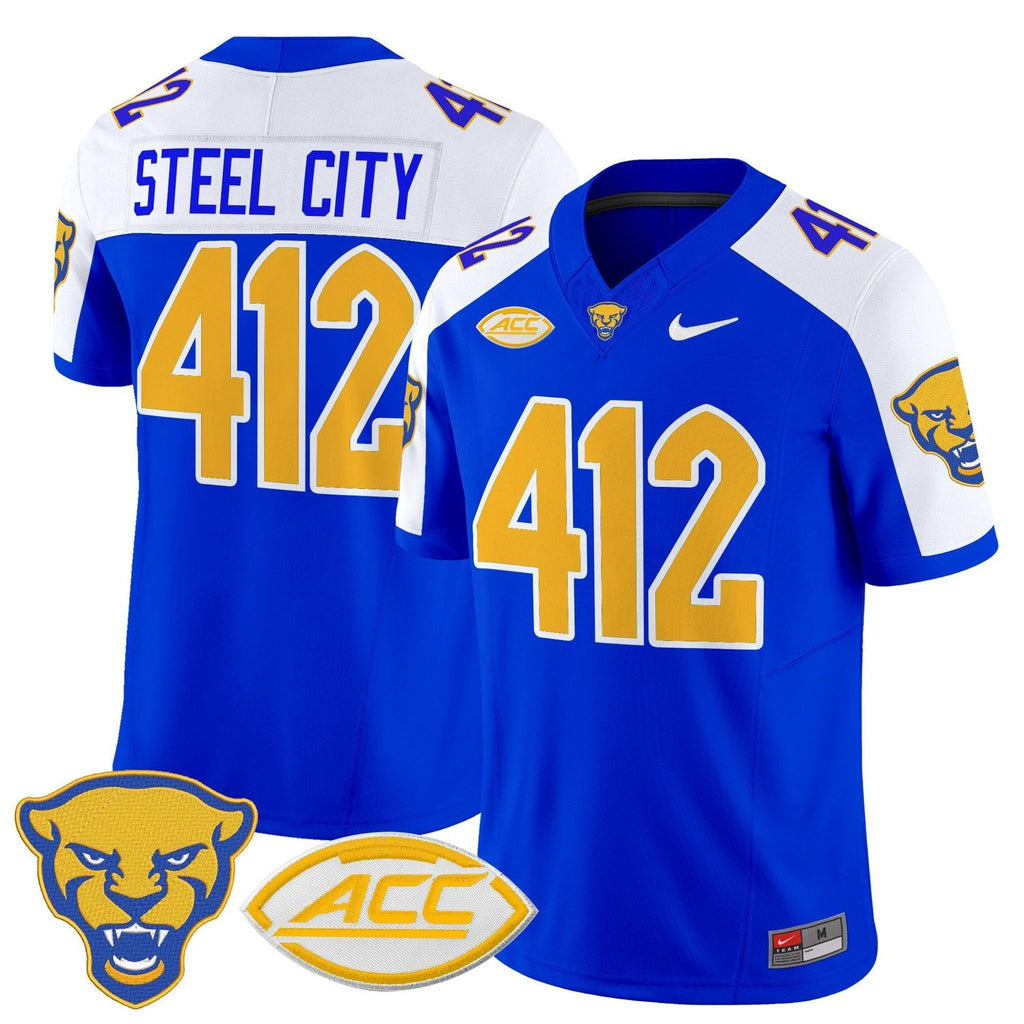 Steel City Jersey #412 Pittsburgh Panthers 2025 Limited Stitched Royal Alter by My Store