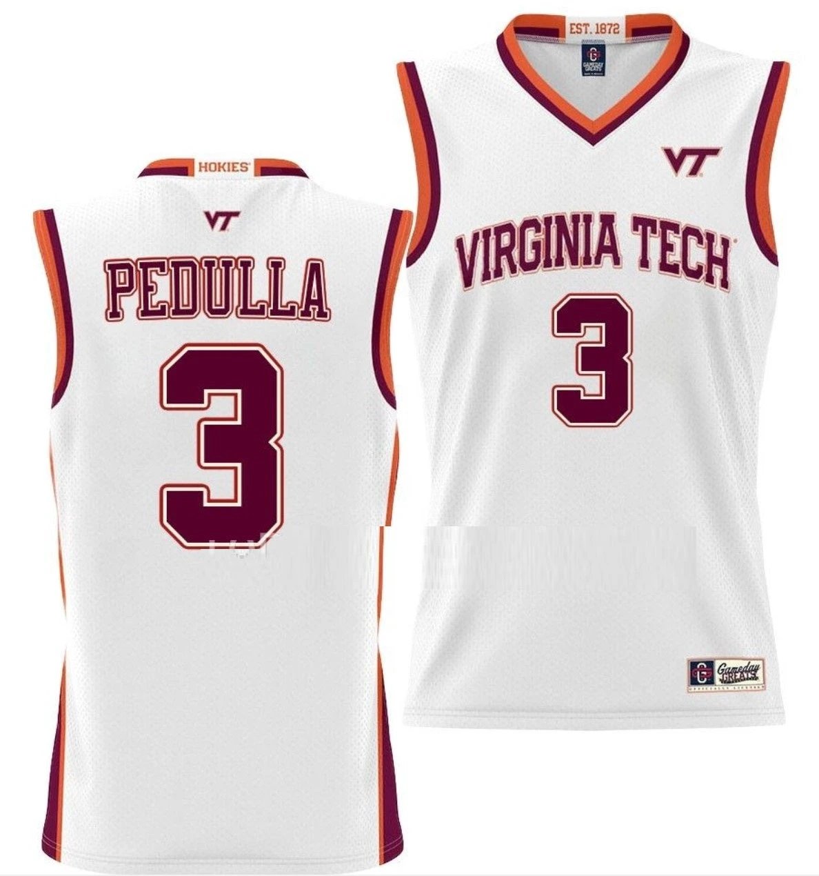 Sean Pedulla Jersey Virginia Tech Hokies College Basketball Swingman Black #3 by My store basketball