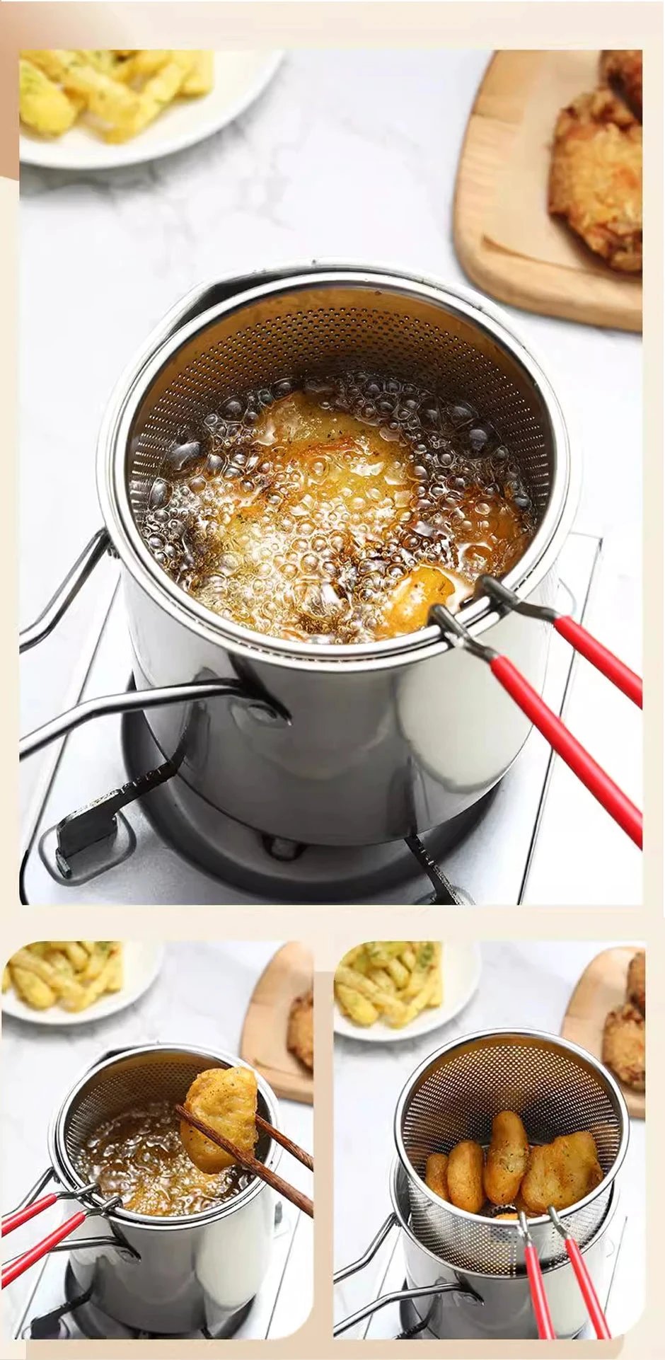 CookPro - Compact Fryer Set with Oil Saving Button Bowlift by Bowlift