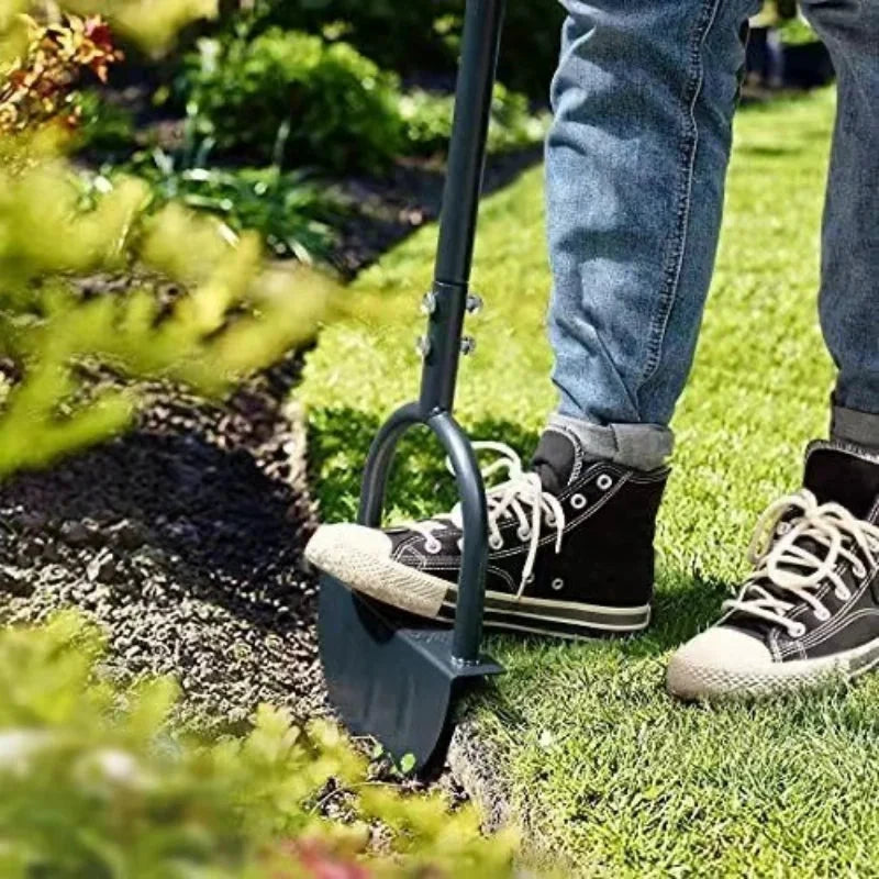 EdgeMaster Lawn Edger | Half-Moon Design with Wavy Edge | Manual Tool for Clean Lawn Edges & Beds by BowLift