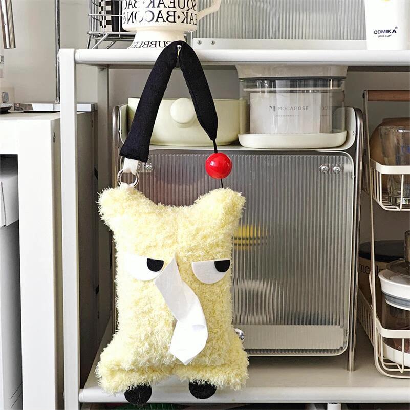 Fluffy Face Tissue Holder by Bowlift