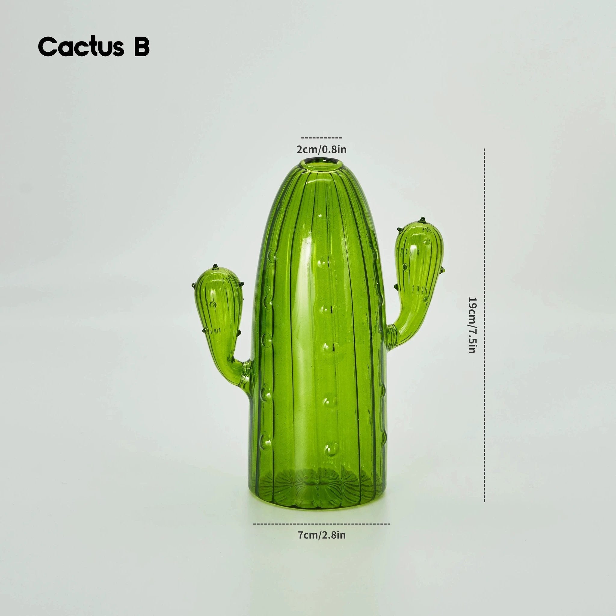 Cactus Glass Vase by Bowlift