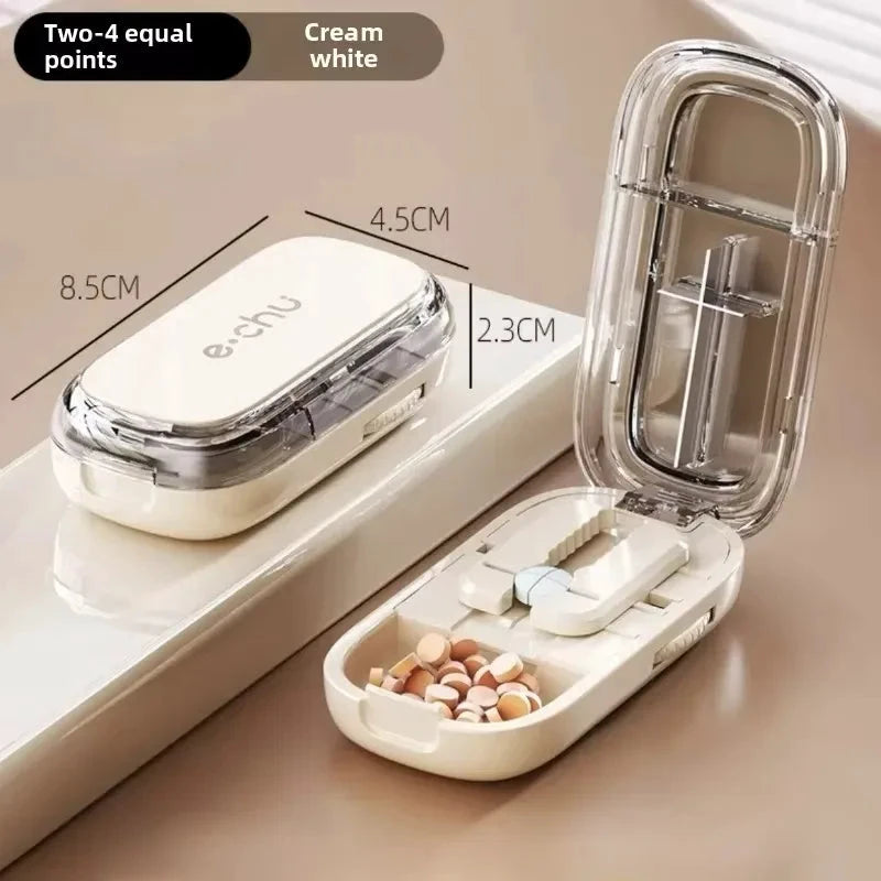 Pocket Size Dustproof Pill Cutter Organizer by BowLift