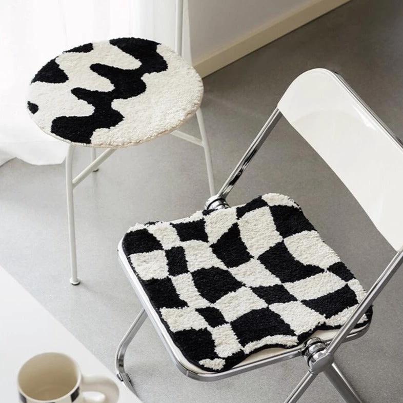 Wavy Grid Seat Cushion by Bowlift