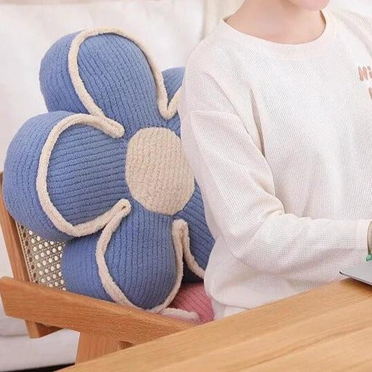 Pastel Fluffy Flower Cushion by Bowlift