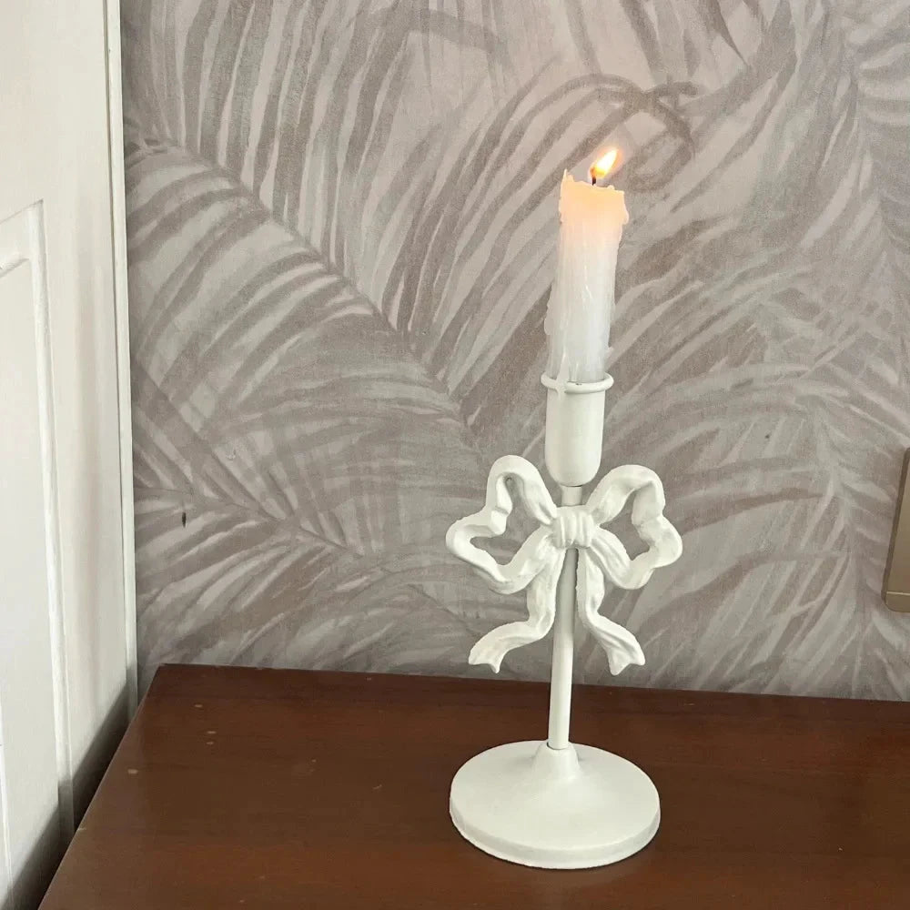 French Wrought Iron Candle Holder by Bowlift