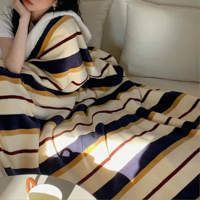 Stripe Sofa Throw by Bowlift