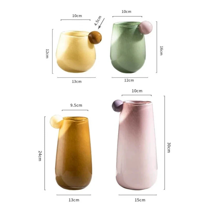 Globe Glass Chubby Vase by Bowlift
