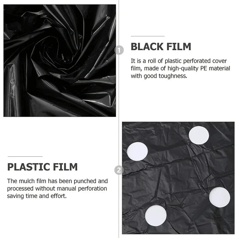 AgroShield Weed Fabric | Black Mulch Film | Plant Protection & Yield Increase | Ideal for Greenhouses by BowLift